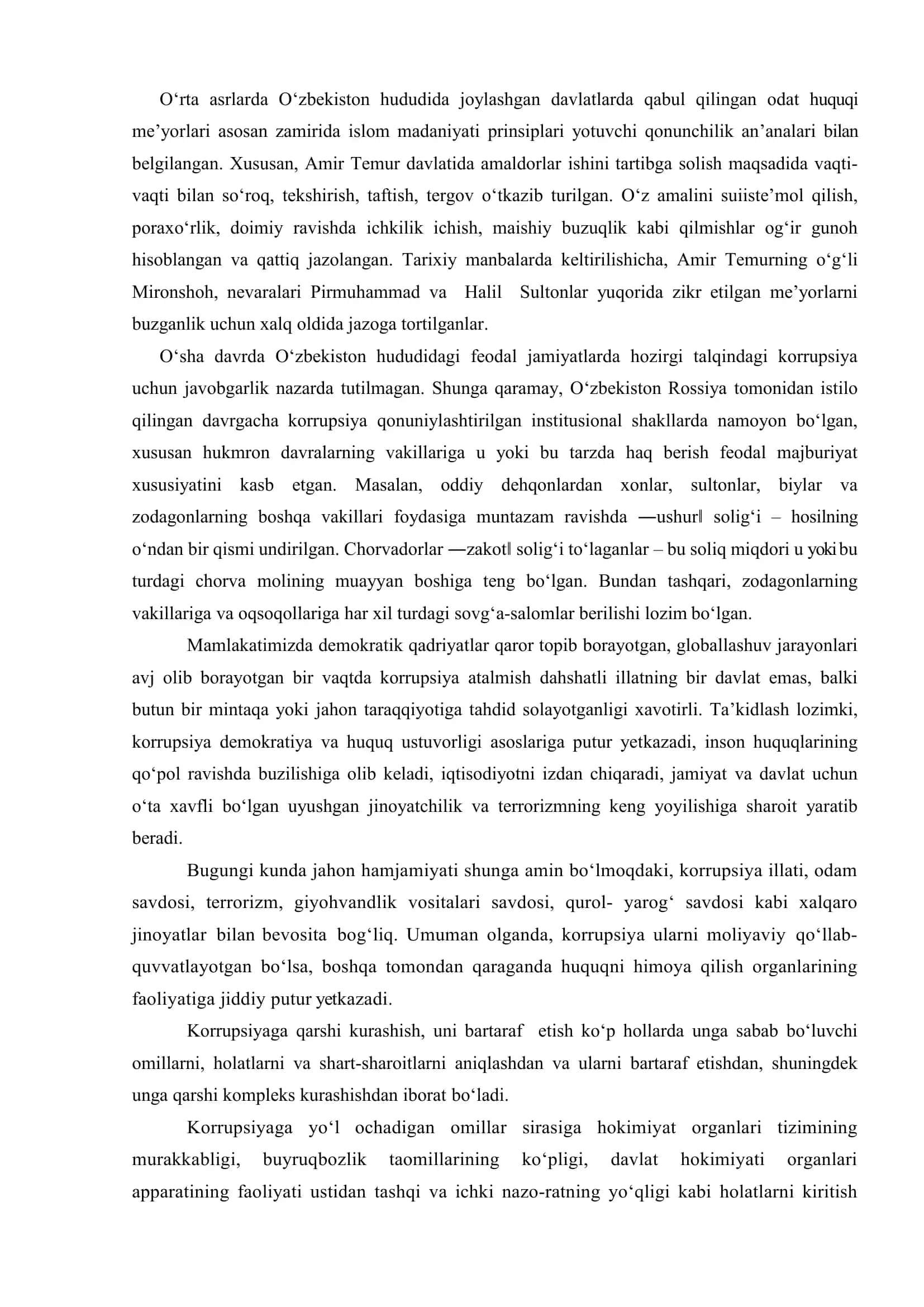 Korrupsiyaga qarshi kurashish bo’yicha xalqaro tajribalar 3