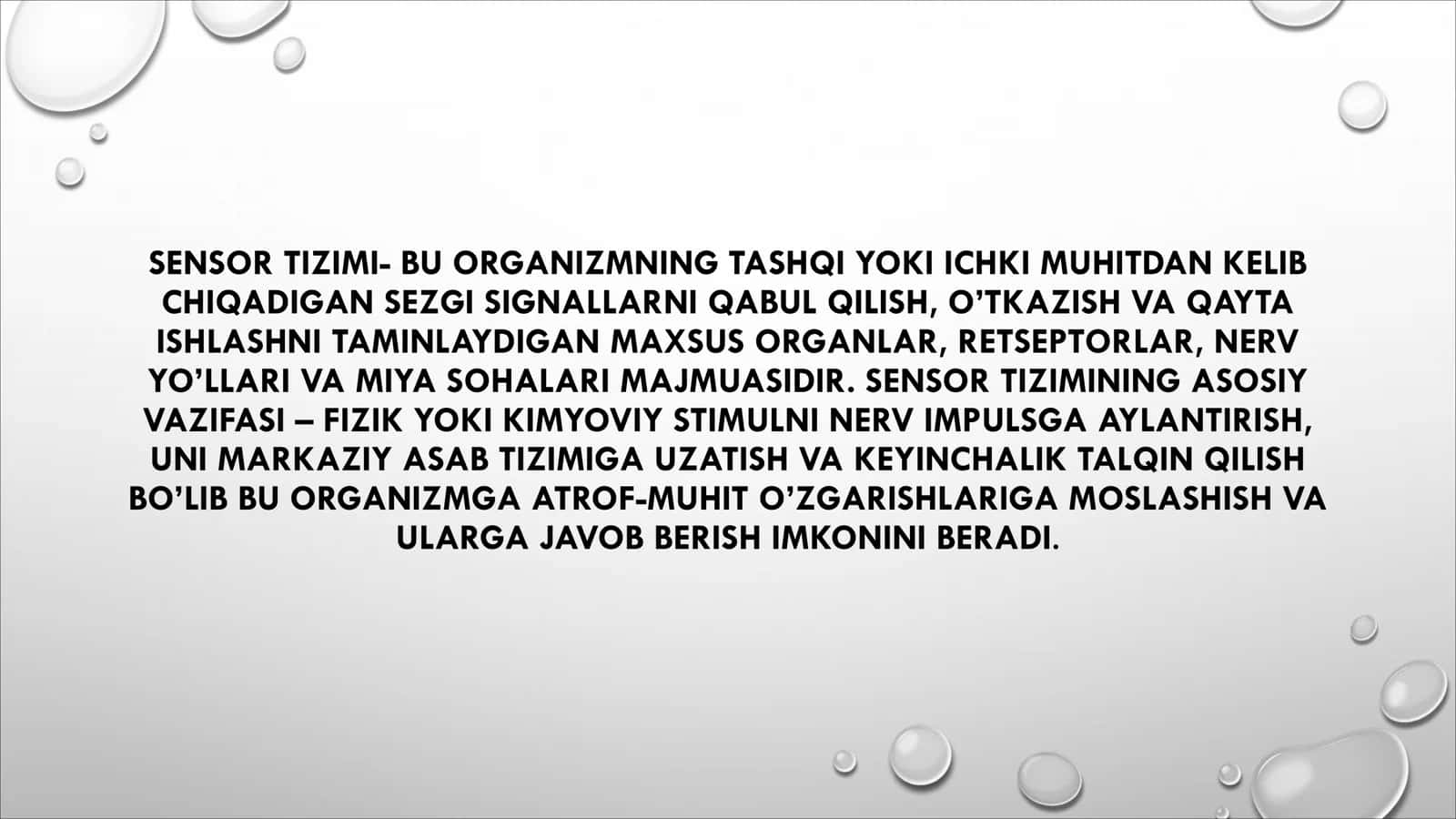Sensor tizim 3