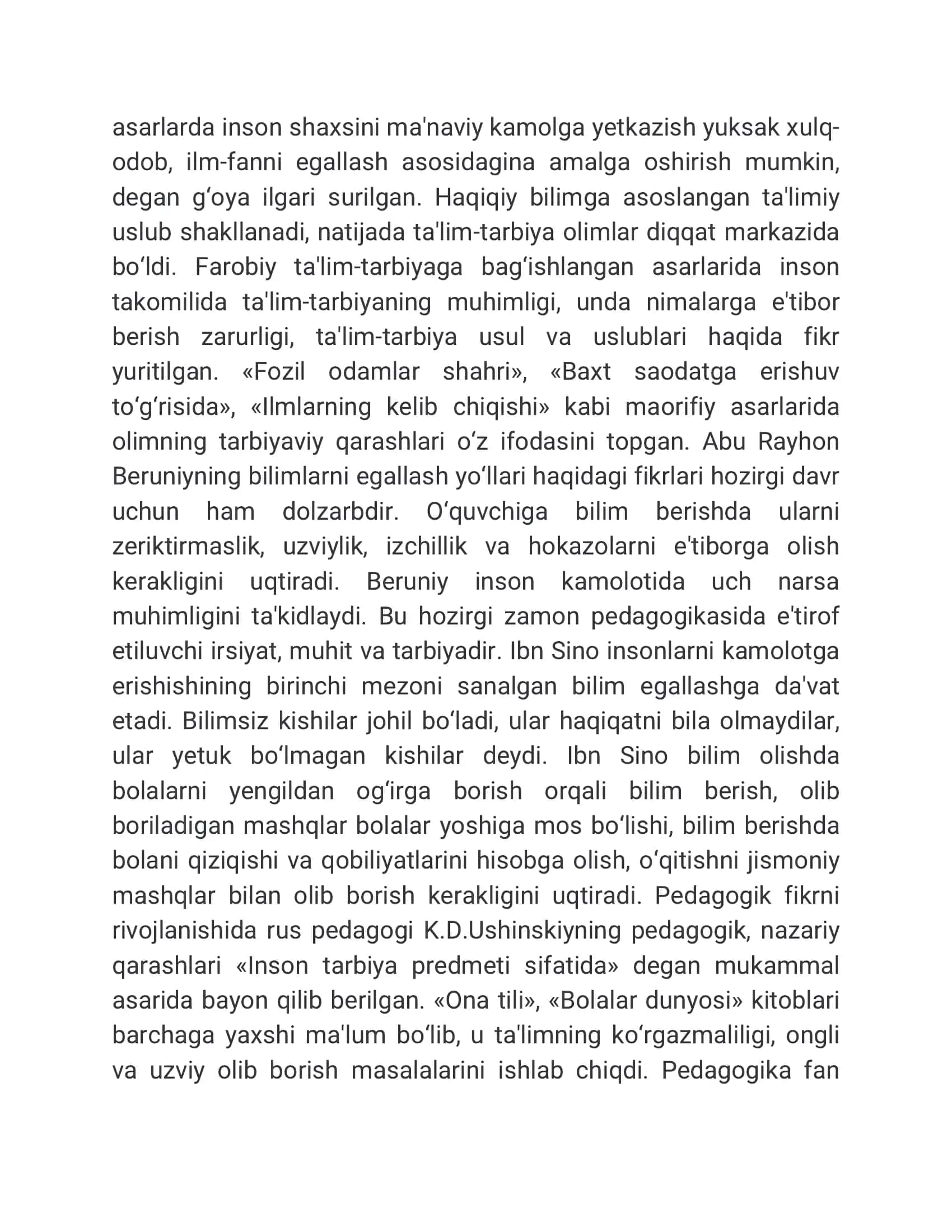 Maktabgacha pedagogikaning umumiy asoslari 3