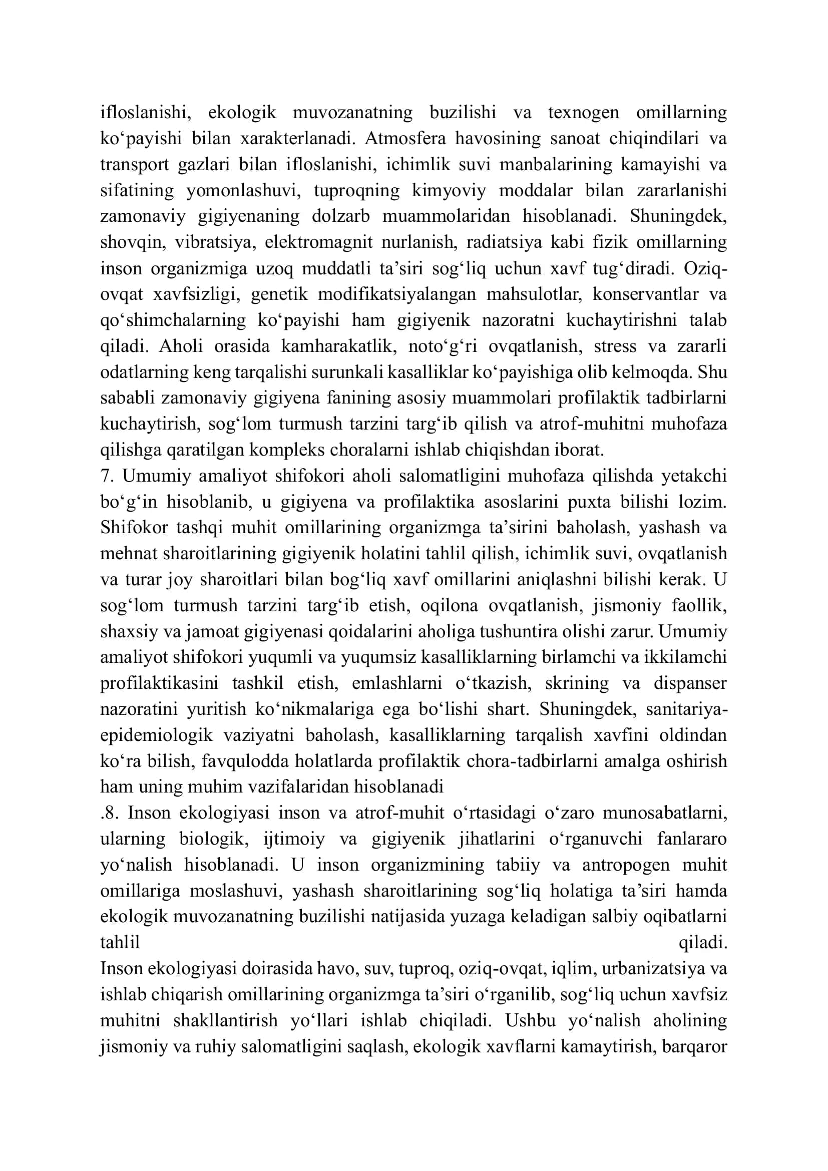 Gigiyena fan sifatida tibbiyot 3