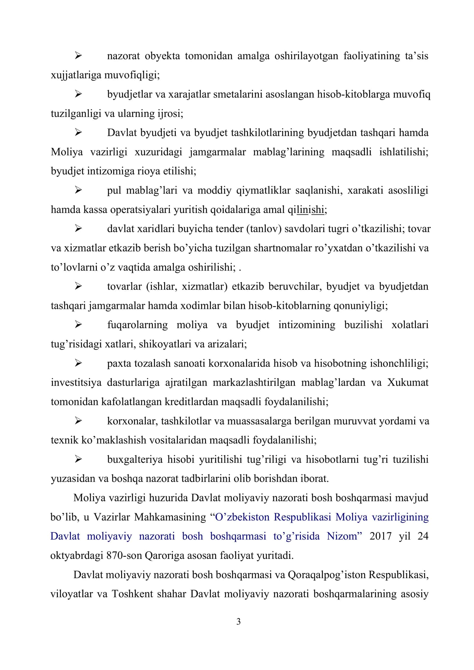 Byudjet tashkilotlari moliya-xo’jalik faoliyatida nazoratning ahamiyati 3
