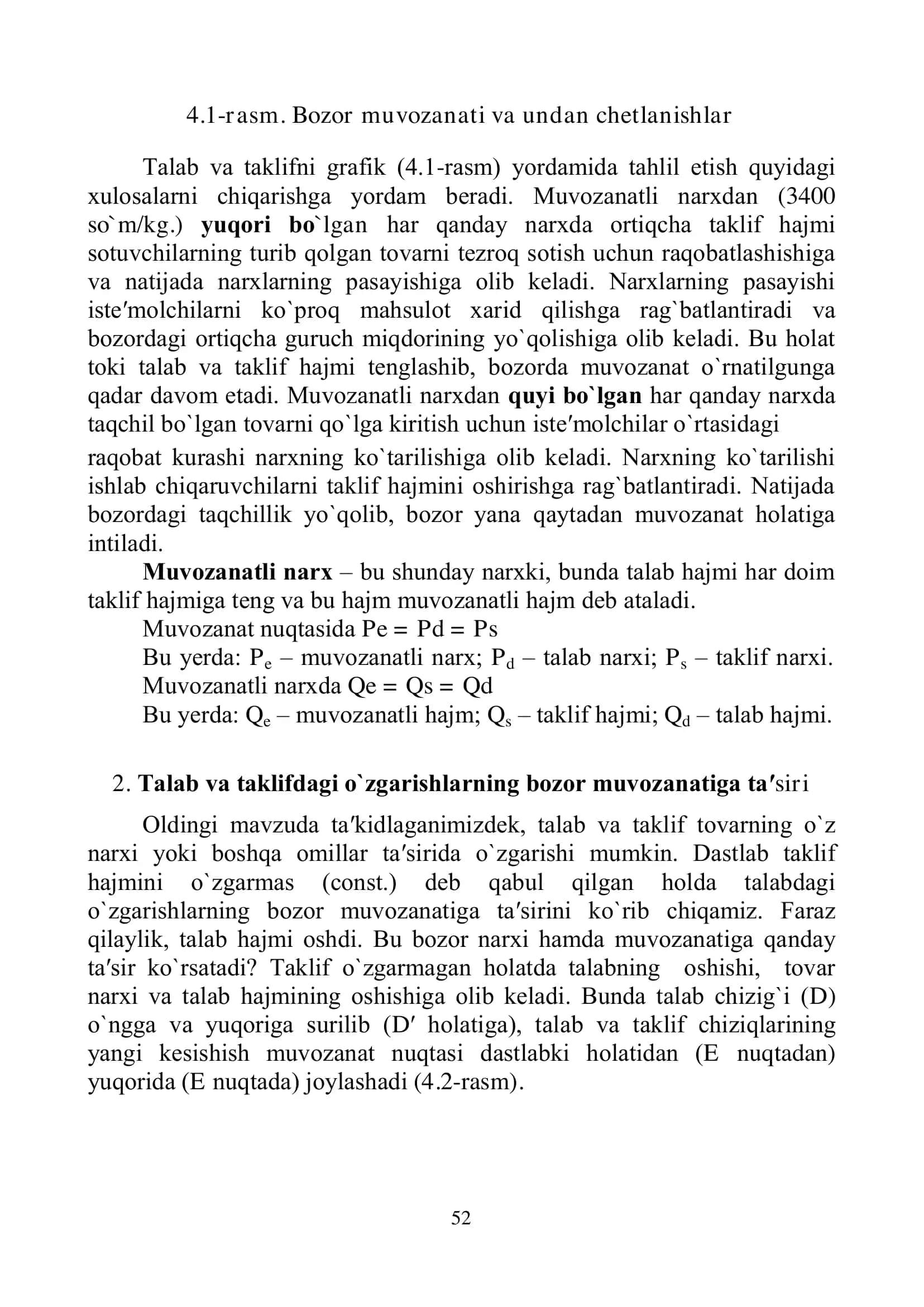 BOZOR MUVOZANATI, MAKSIMAL VA MINIMAL NARXLAR 3