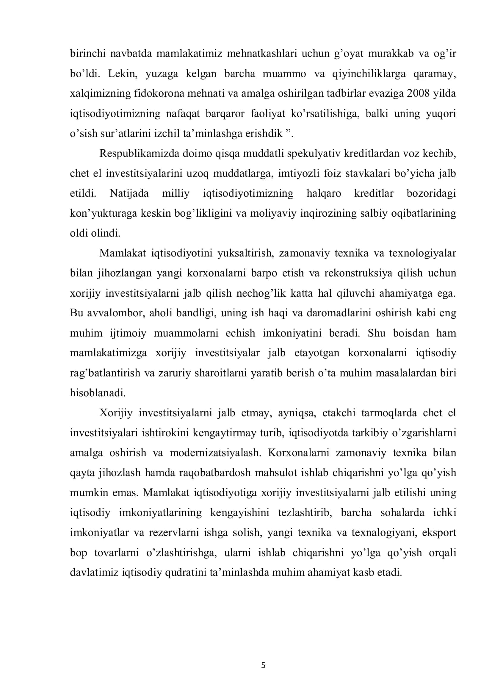 Investitsiya kiritish va uni ishlab chiqarishni ma’limotlar bazasini boshqarish tizimini ishlab chiqish 3