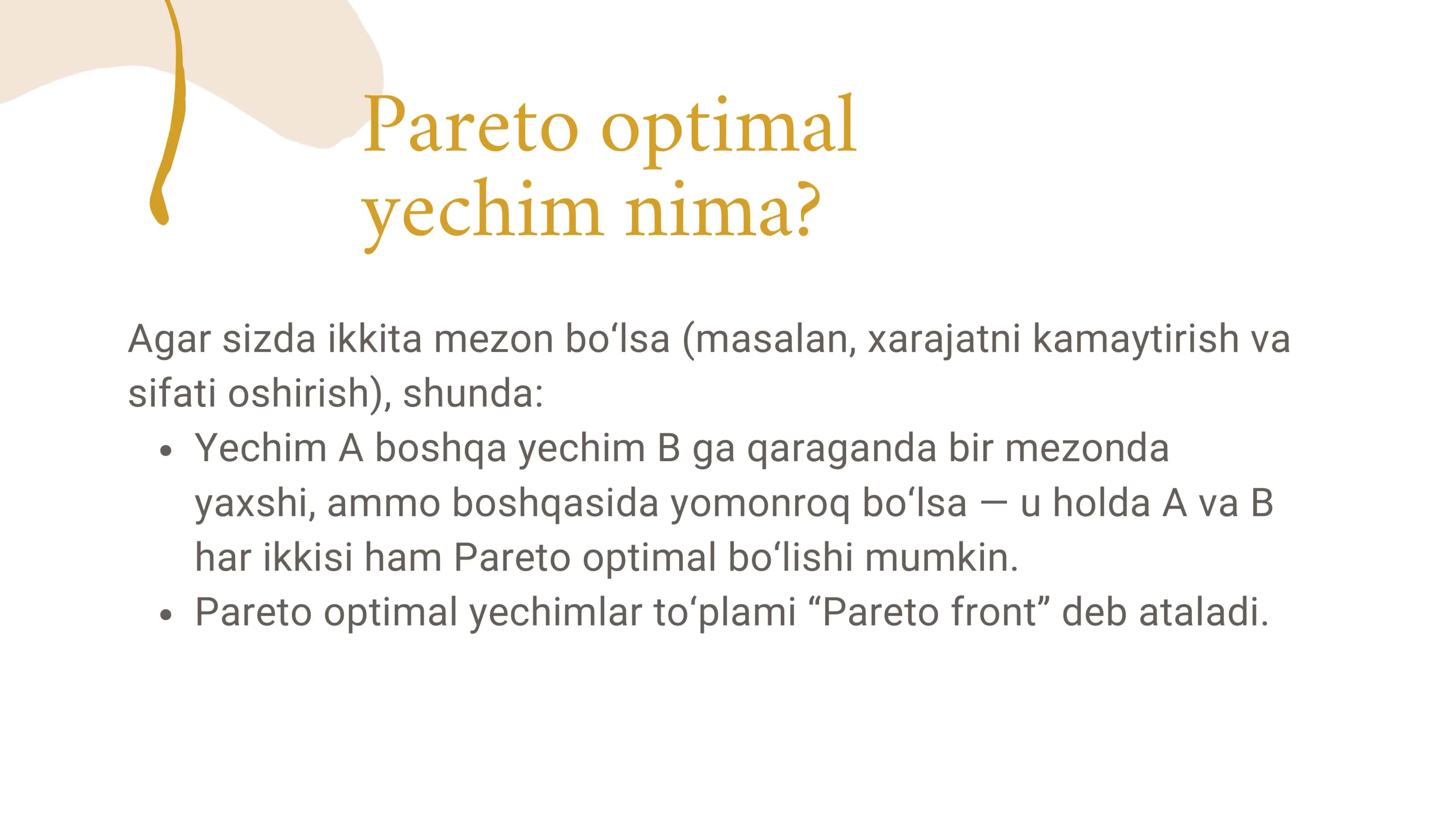 pareto algoritmi 3