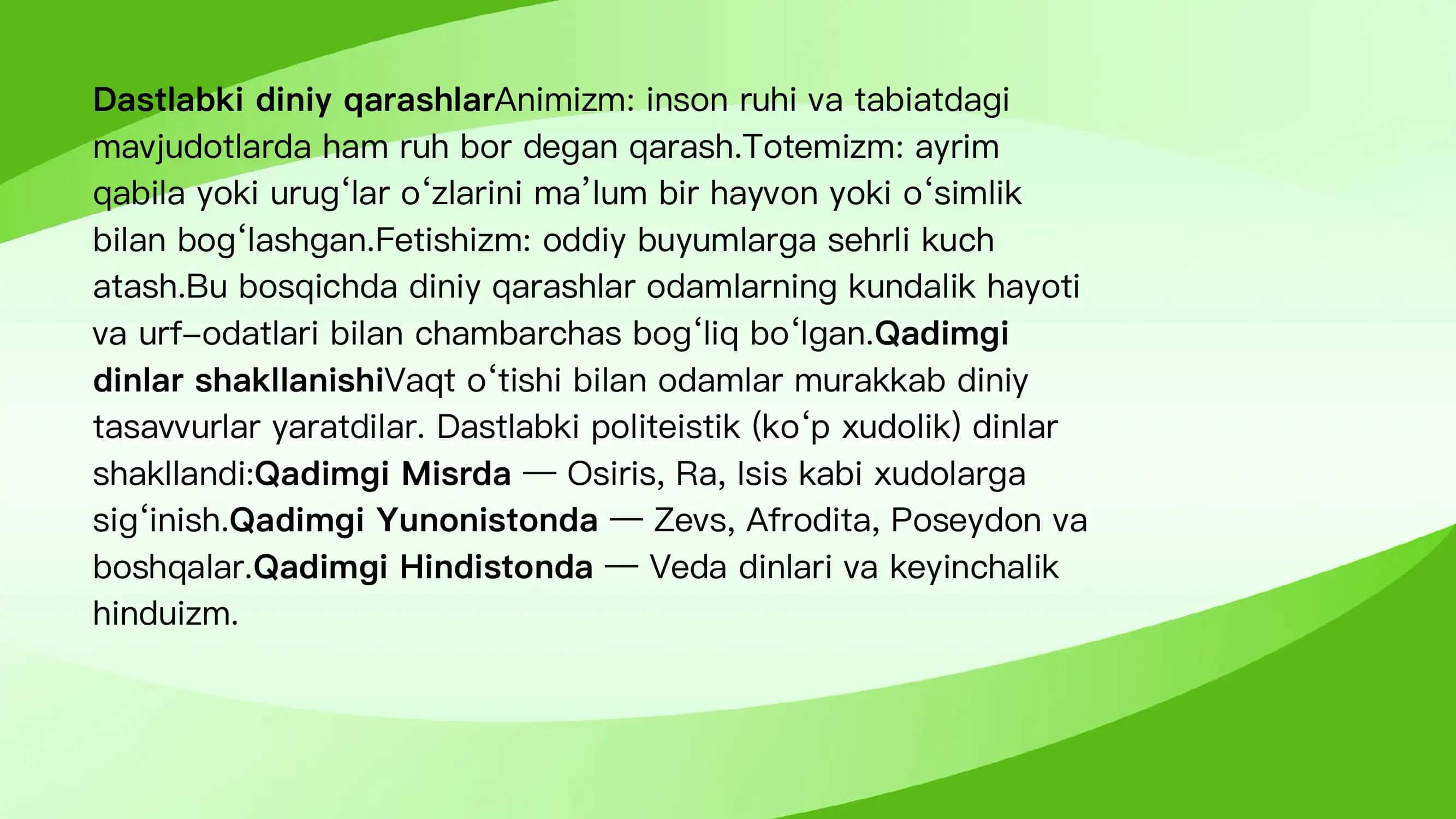 Dinlarning paydo bo‘lishi va tarixiy rivojlanishi 3