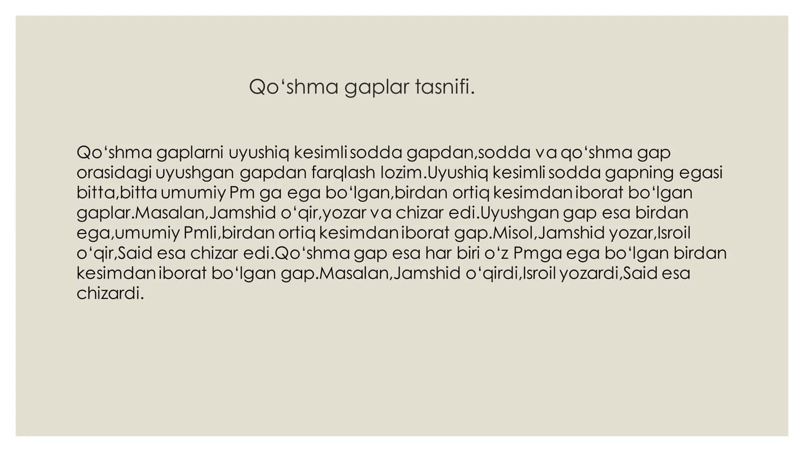 Xalq maqollarida mutanosib tarkibli qo‘shma gaplar. 3