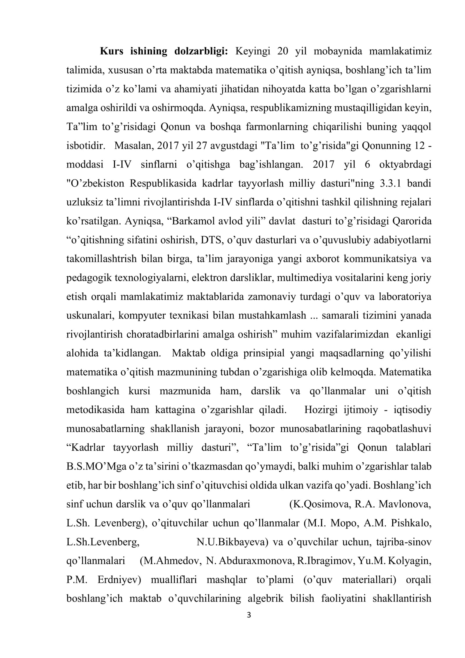 Boshlang‘ich sinflarda matematika o‘qitishning psixologik asoslarini o‘rganish metodikasi 3