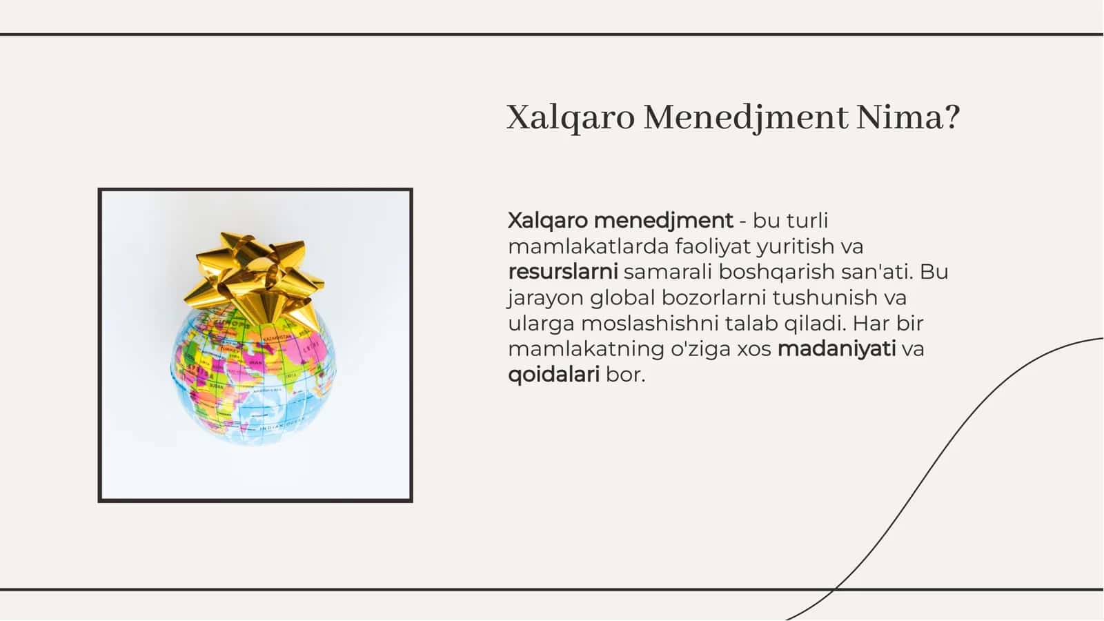 Xalqaro Menedjment Global Muvofaqiyatga Oson Yo'l! 3