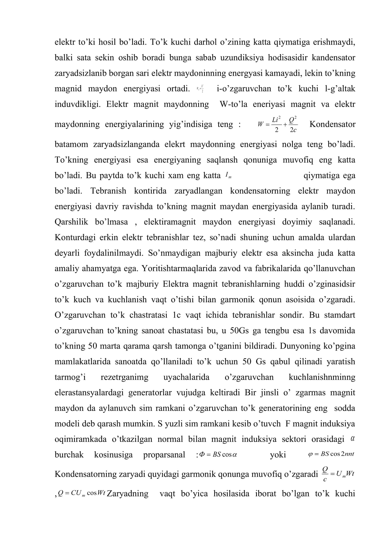 Elektromagnit tebranishlar va ularning qo’llanishi 3
