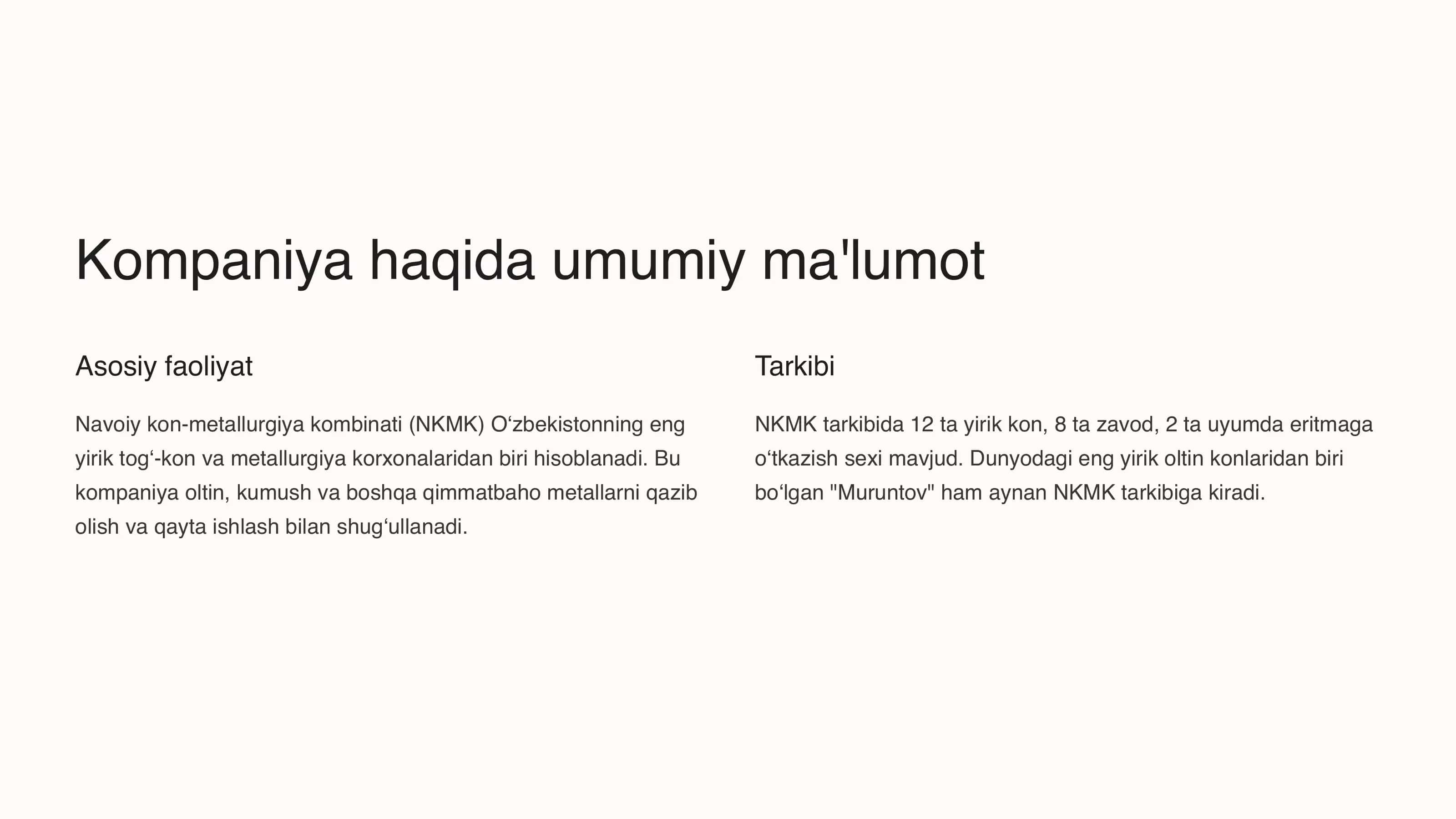 Navoiy Kon Metallurgiya 3