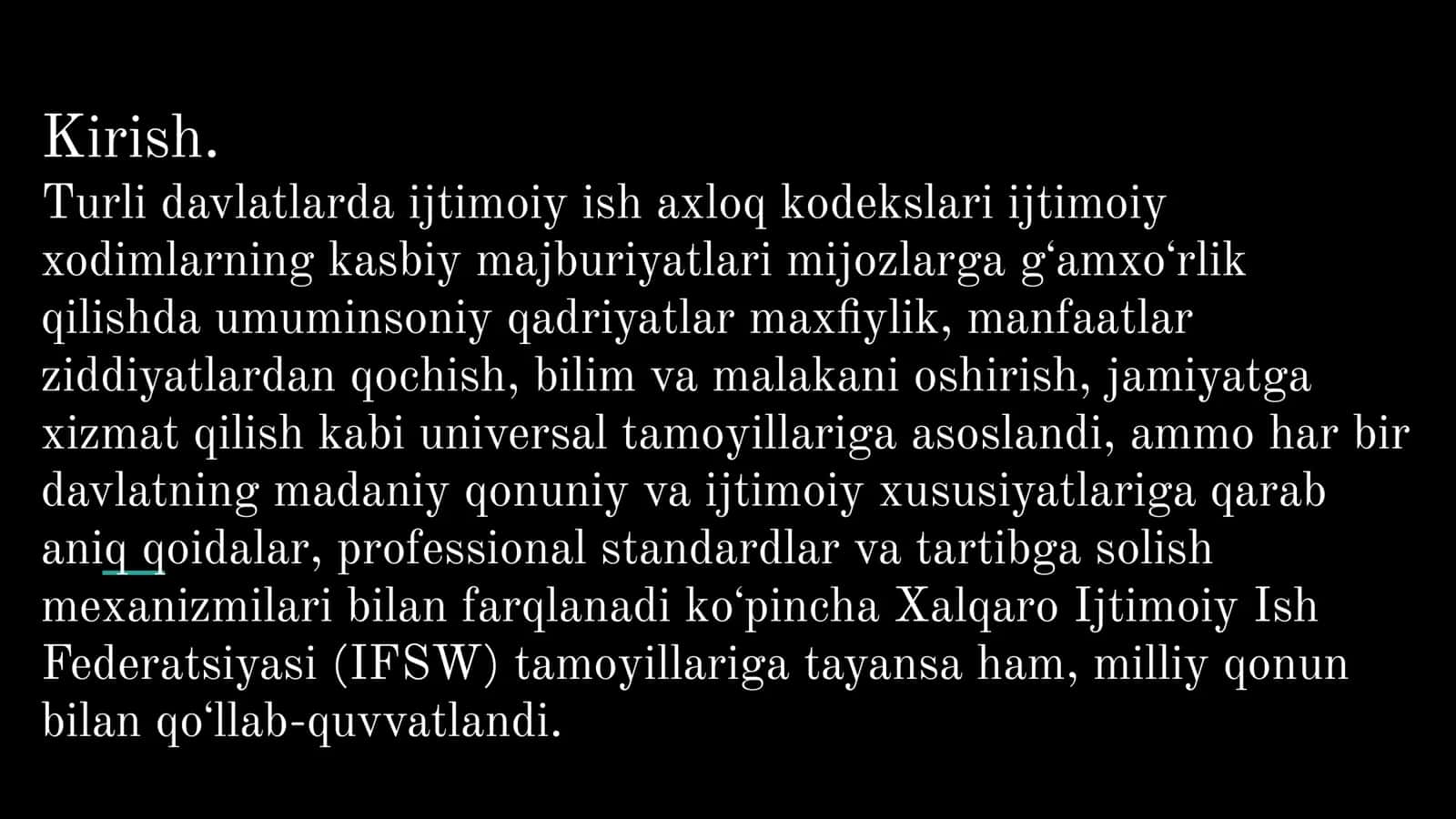 Ijtimoiy ish axloq kodekslari 3