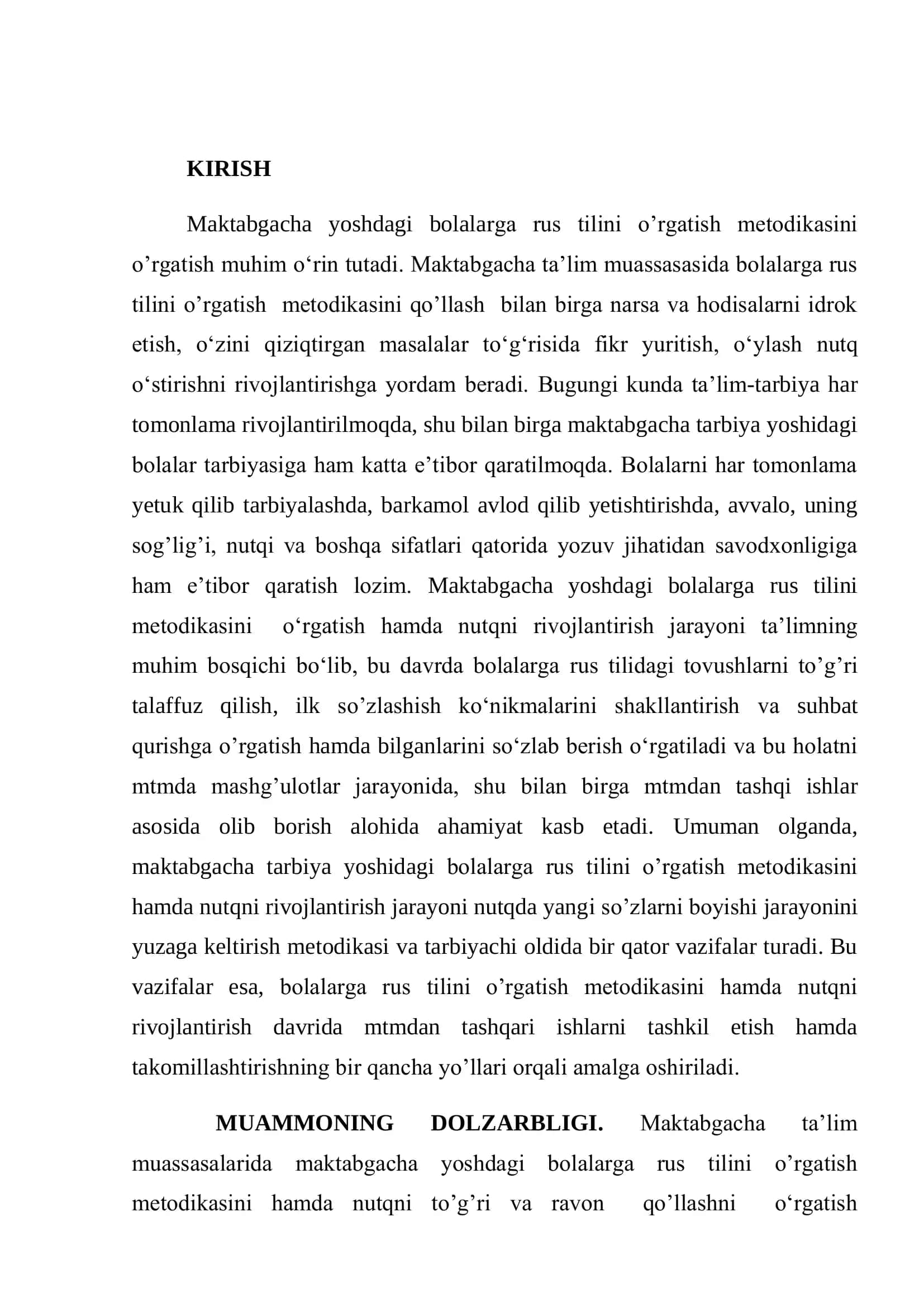 MAKTABGACHA TA’LIM YOSHIDAGI BOLALARNI IKKINCHI TILGA O’RGATISH METODIKASI VA AMALIY AHAMIYATI 3