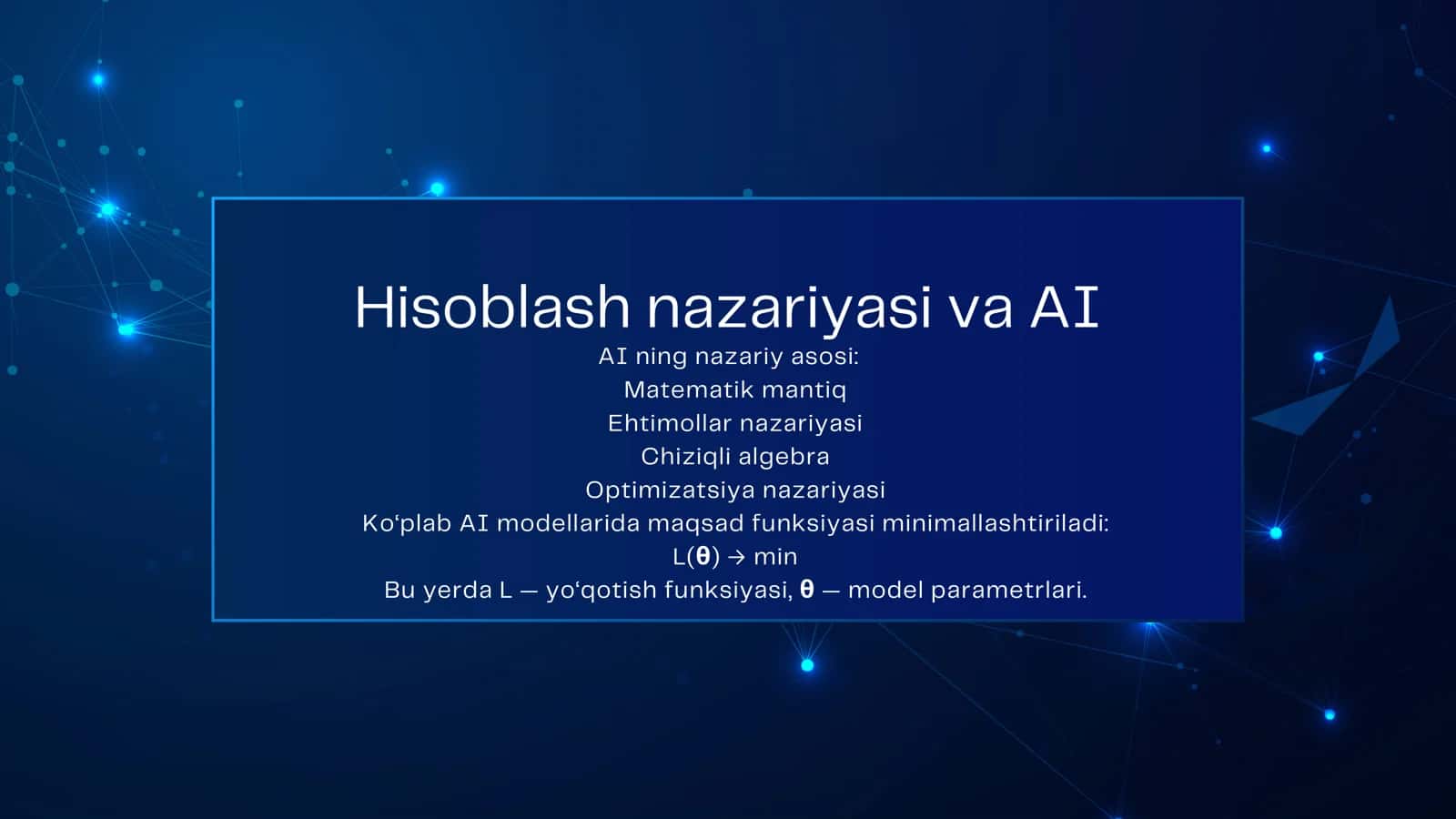 SUN’IY INTELLEKT: NAZARIY MODELLAR VA HISOBLASH ASOSLARI 3