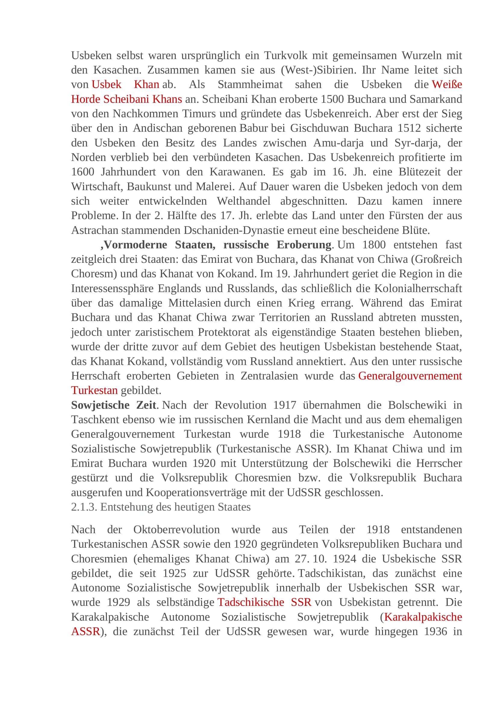 Referat über Uzbekistan 3