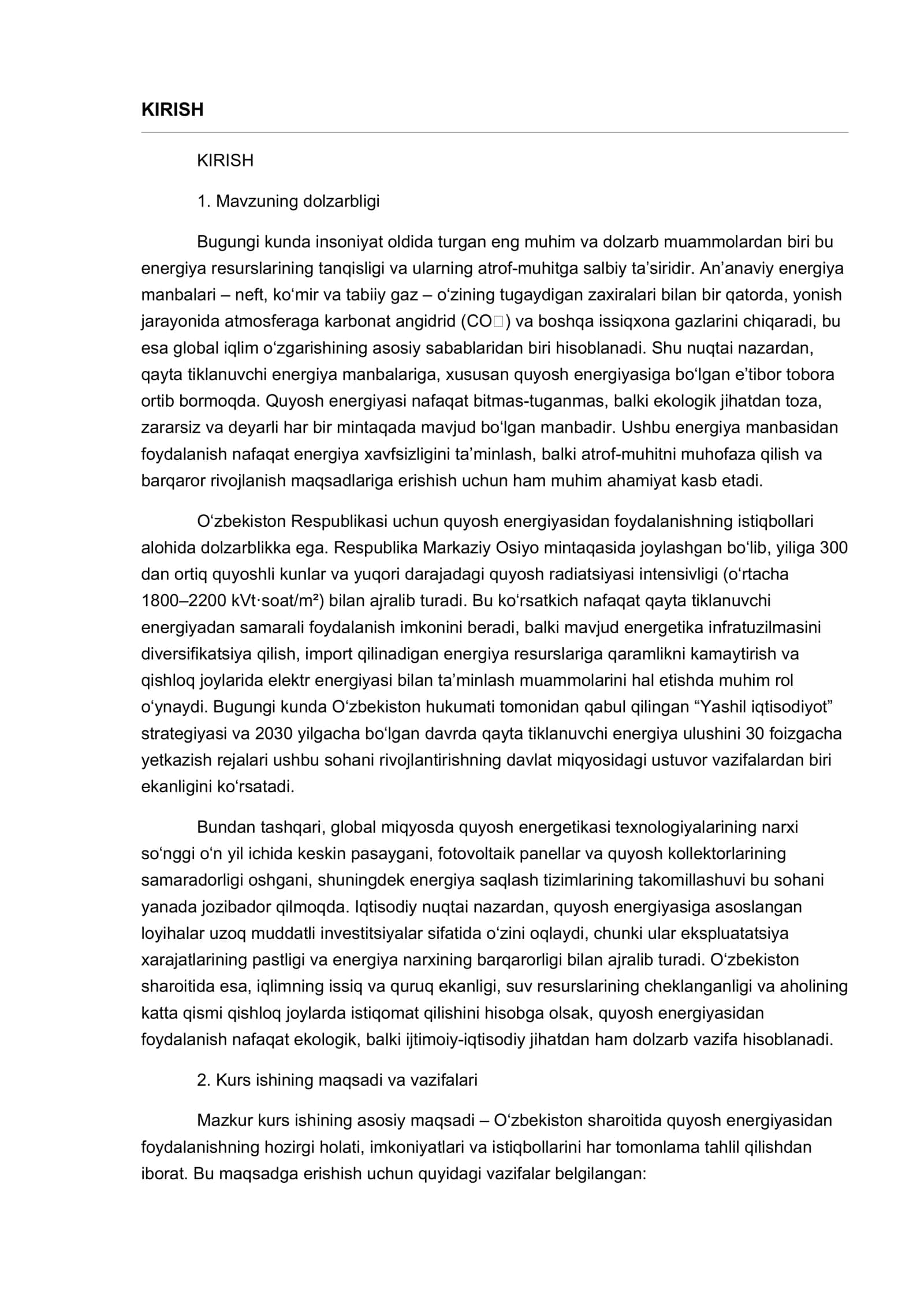 Quyosh energiyasidan foydalanishning istiqbollari 3