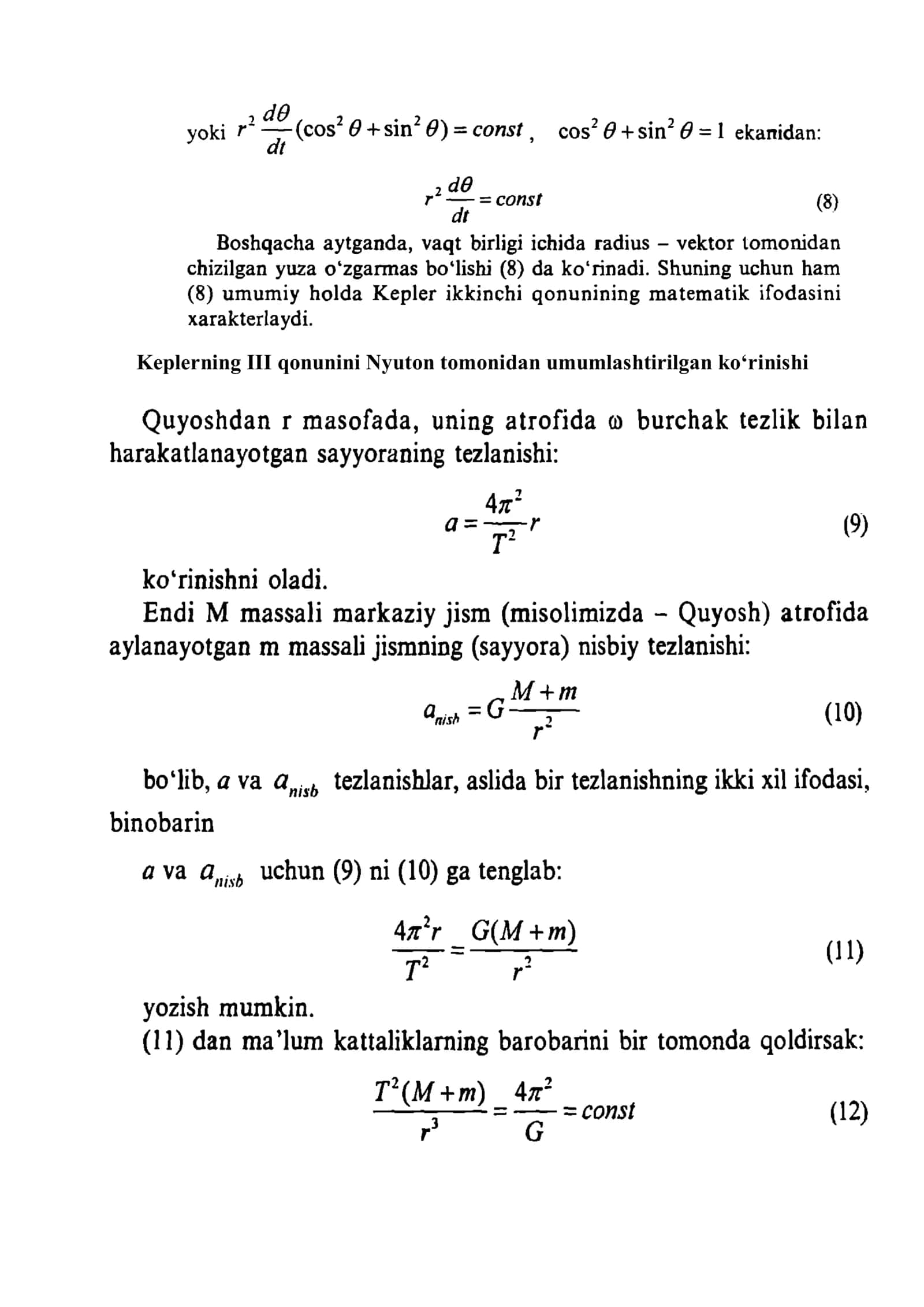 28-mavzu. Planetalarning konfigurasiyalari, siderik va sinodik davri 3