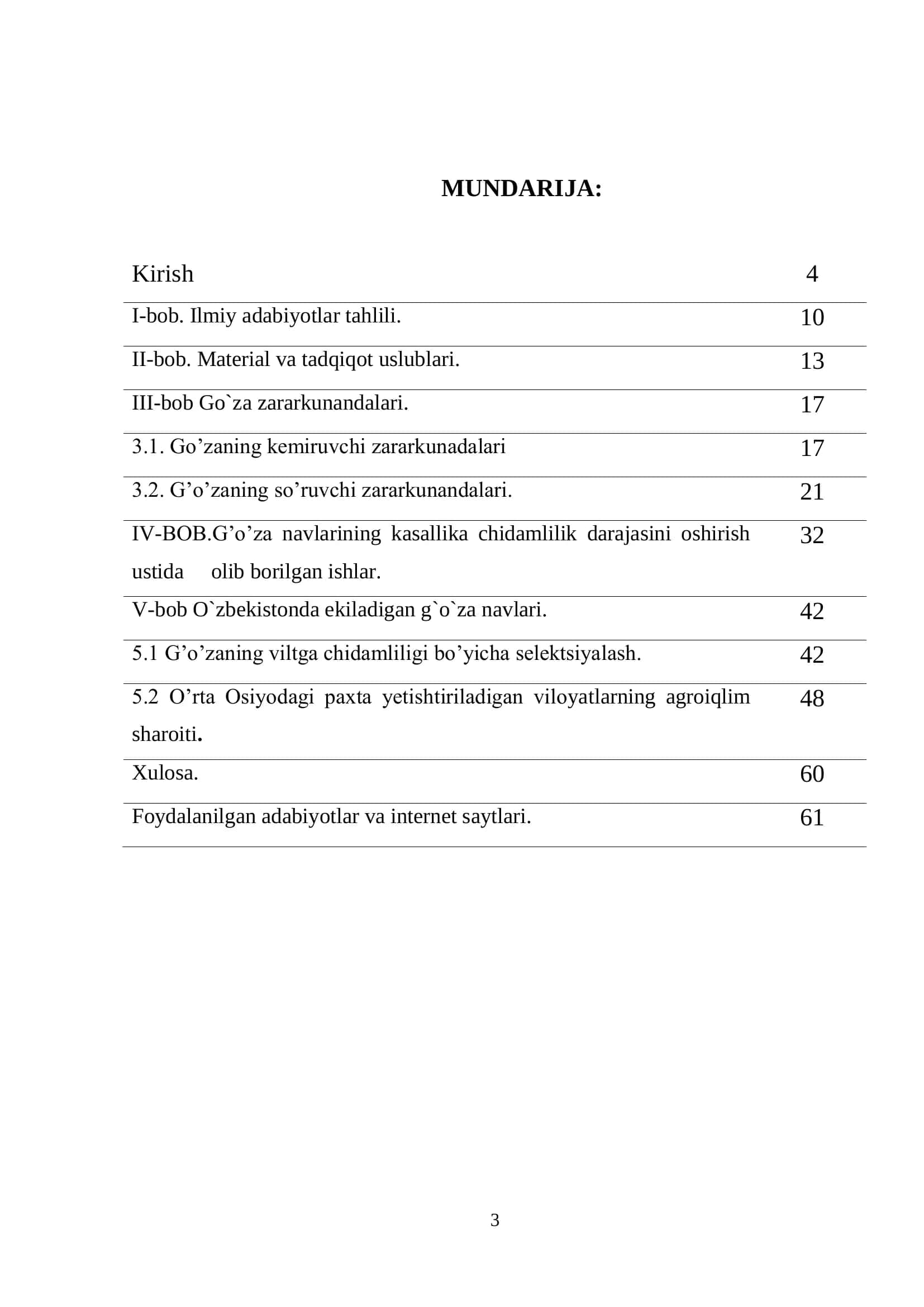 G`o`za navlari va ularning zararkunandalarga chidamlilik xususiyatlari 3
