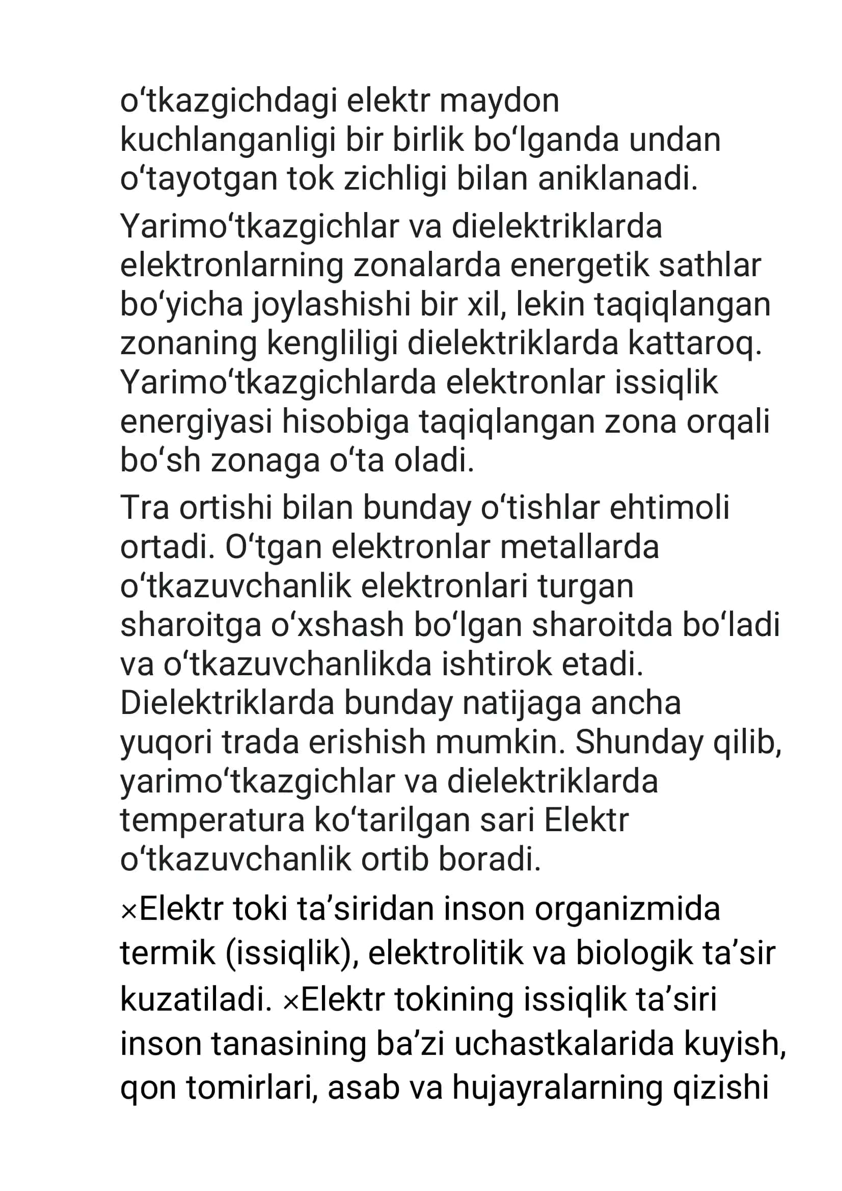 Biologik to‘qimalar va suyuqliklarning o‘zgarmas tokda elektr o‘tkazuvchanligi 3