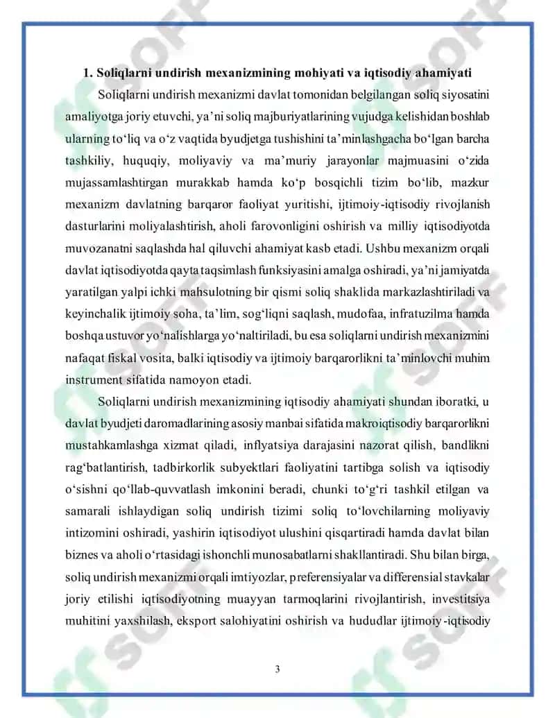 Soliqlarni undirish mexanizmi 3