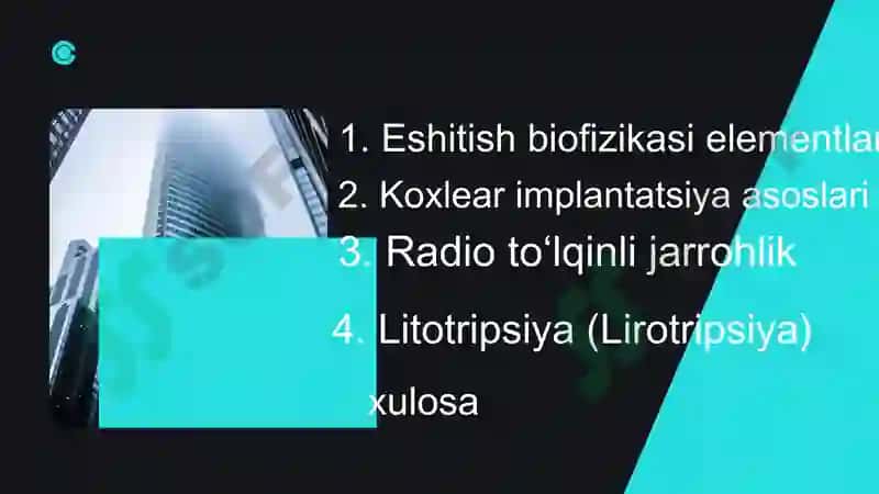 Eshitish biofizikasi elementlari 3