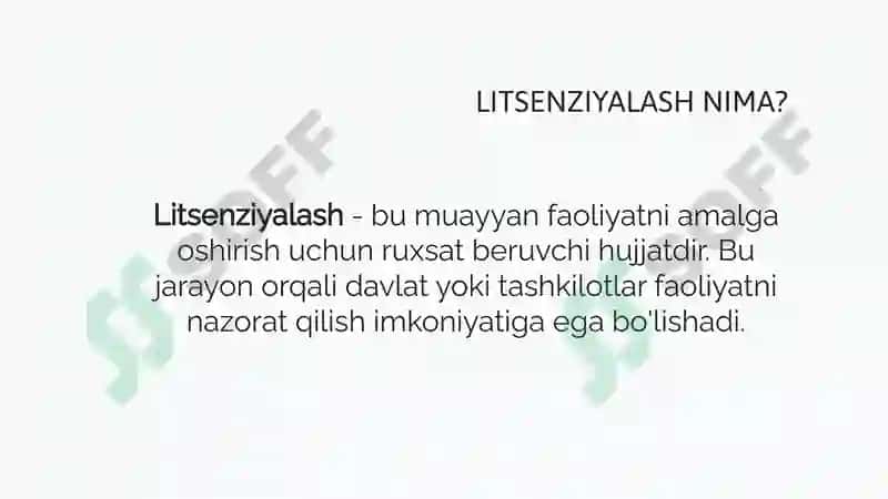 Sertifikatlashtirish va litsenziyalash bo'yicha asosiy tushunchalar 3