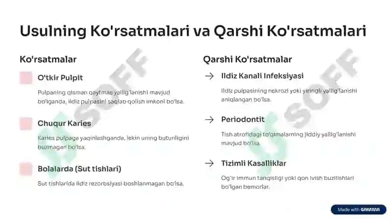 Devital Amputatsiya Usuli 3