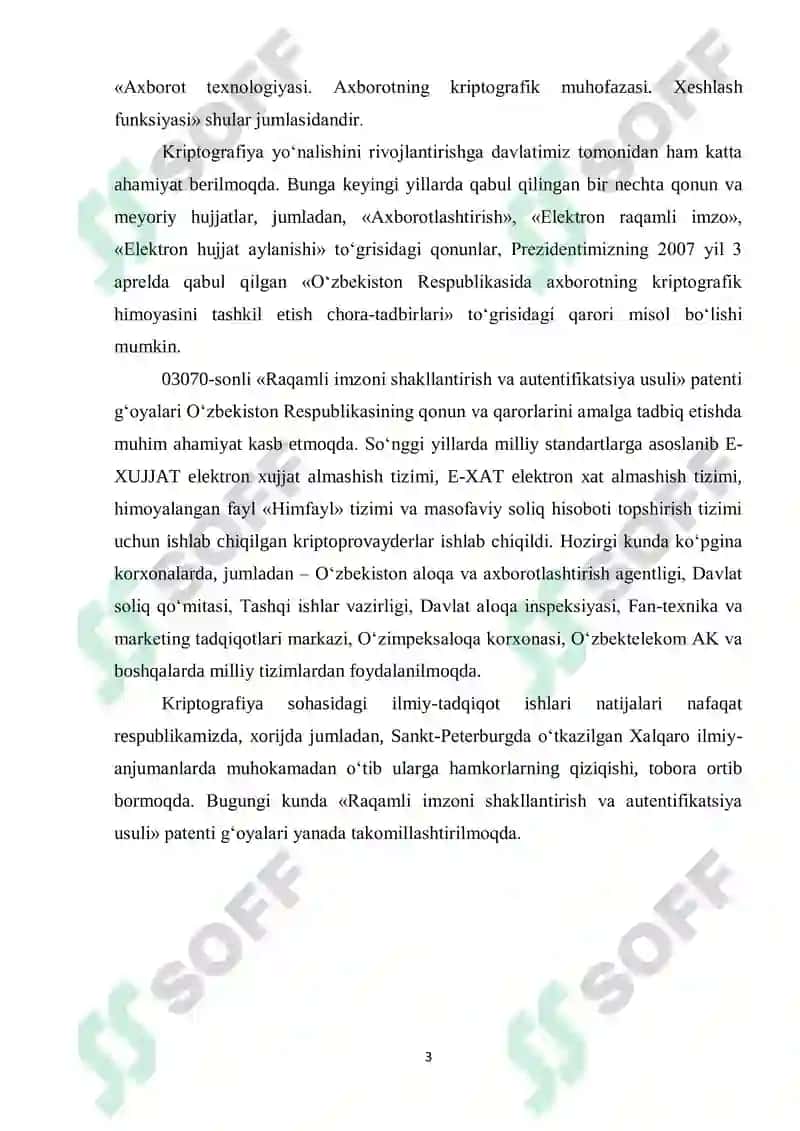 ГОСТ Р 34.10-2001 elektron raqamli imzo algoritmi tadqiqi 3