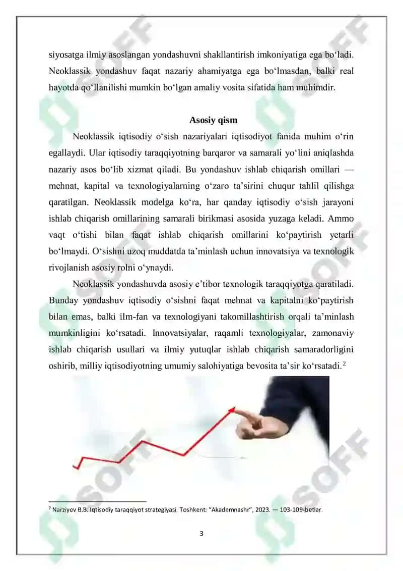 Neoklassik iqtisodiy o‘sish modellari 3