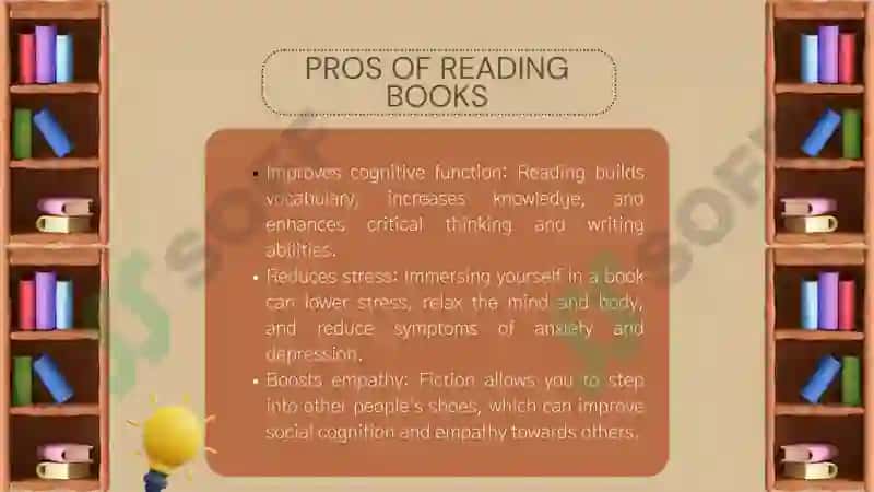 PROS AND CONS OF READING BOOKS 3