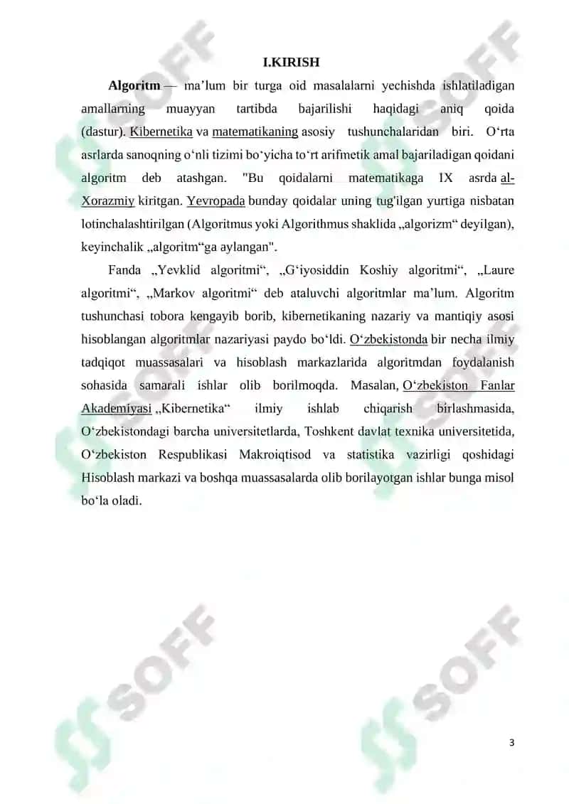 Algoritm tushunchasi va uning xarakterli xususiyatlari 3