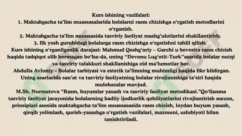 ILK YOSH GURUHIDAGI BOLALARGA RASM CHIZISHNI O‘RGATISH 3