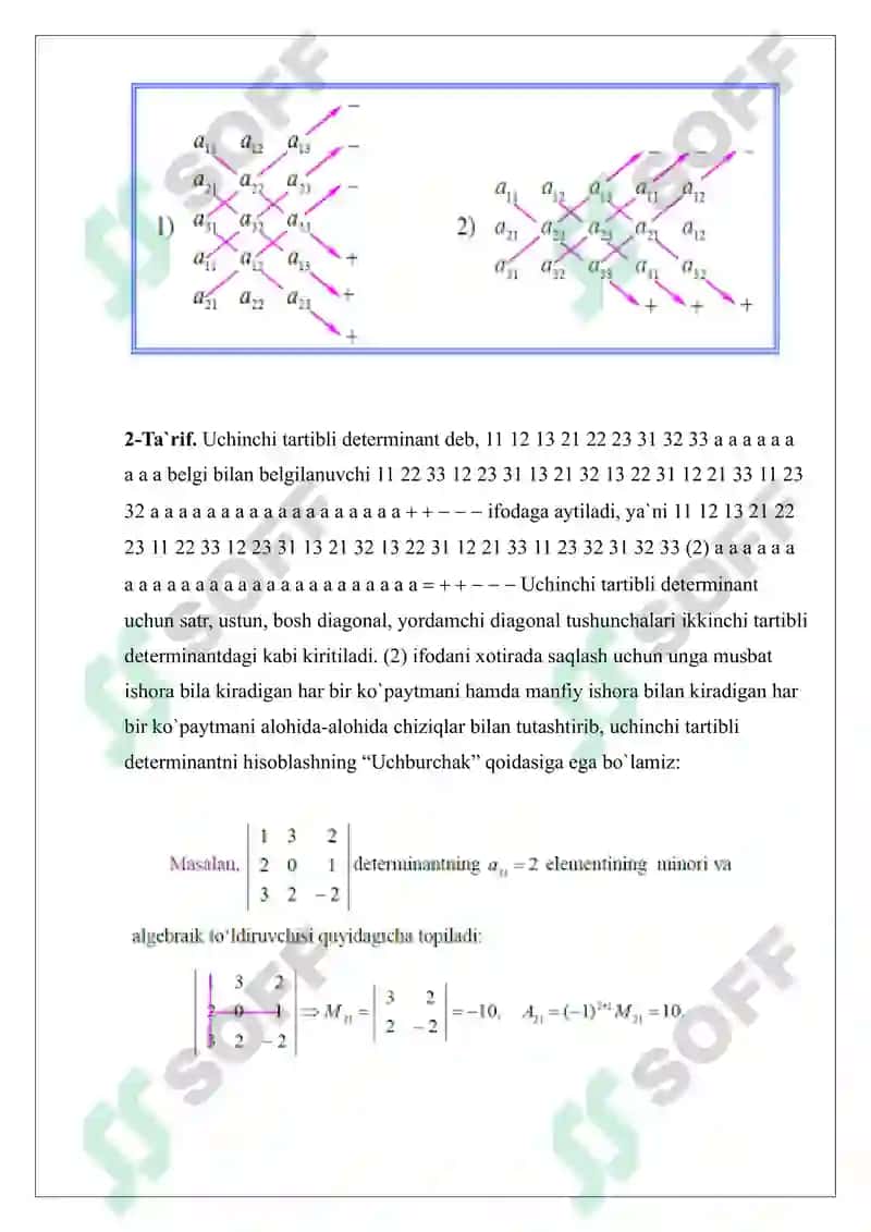 Chiziqli agebra Mustaqil ish 3