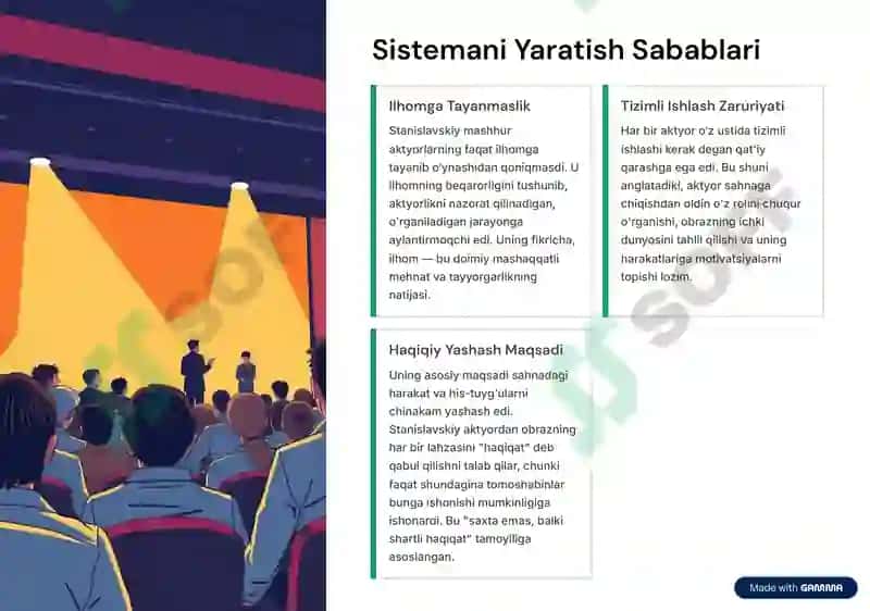 K.S. Stanislavskiy sistemasi va etikasi 3