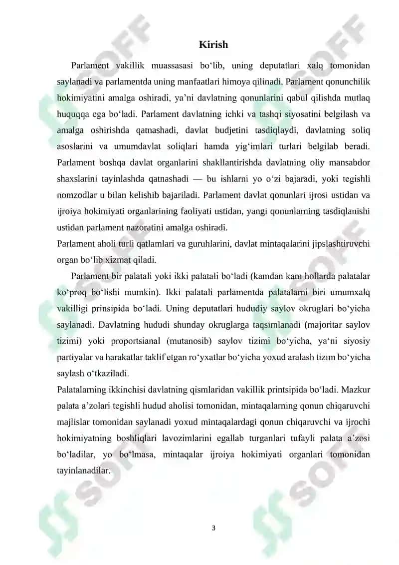O’zbekiston Respublikasida Parlament faoliyati 3