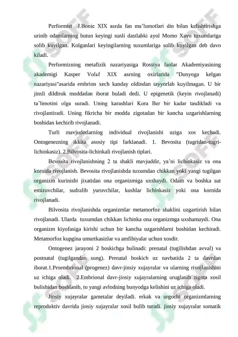 Organizmlarning Individual Rivojlanishi-Ontogenez 3