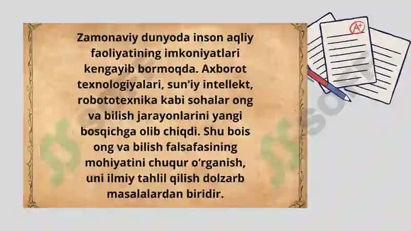 Ong va bilish falsafasi 3