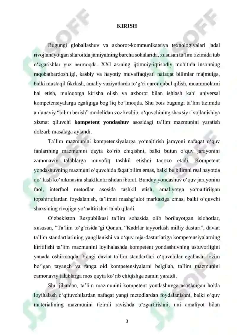 Ta’lim mazmunini loyihalashda kompetent yondashuvning ahamiyati 3