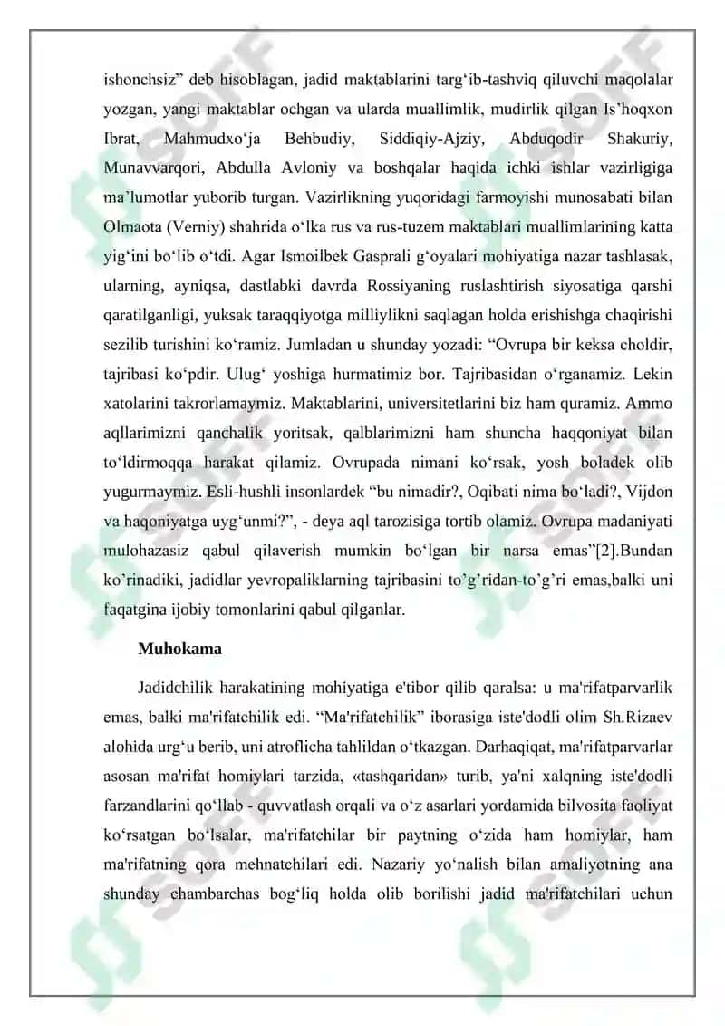 XIX asr oxiri va XX asr boshlarida maktab va pedagogik fikr taraqqiyoti, jadidlar harakati 3
