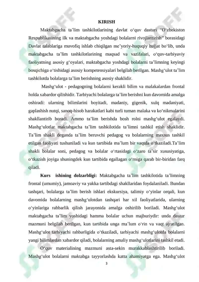 KATTA VA TAYYORLOV GURUHLARDA QURISH KONSTRUKSIYALASH ISHLARI. 3
