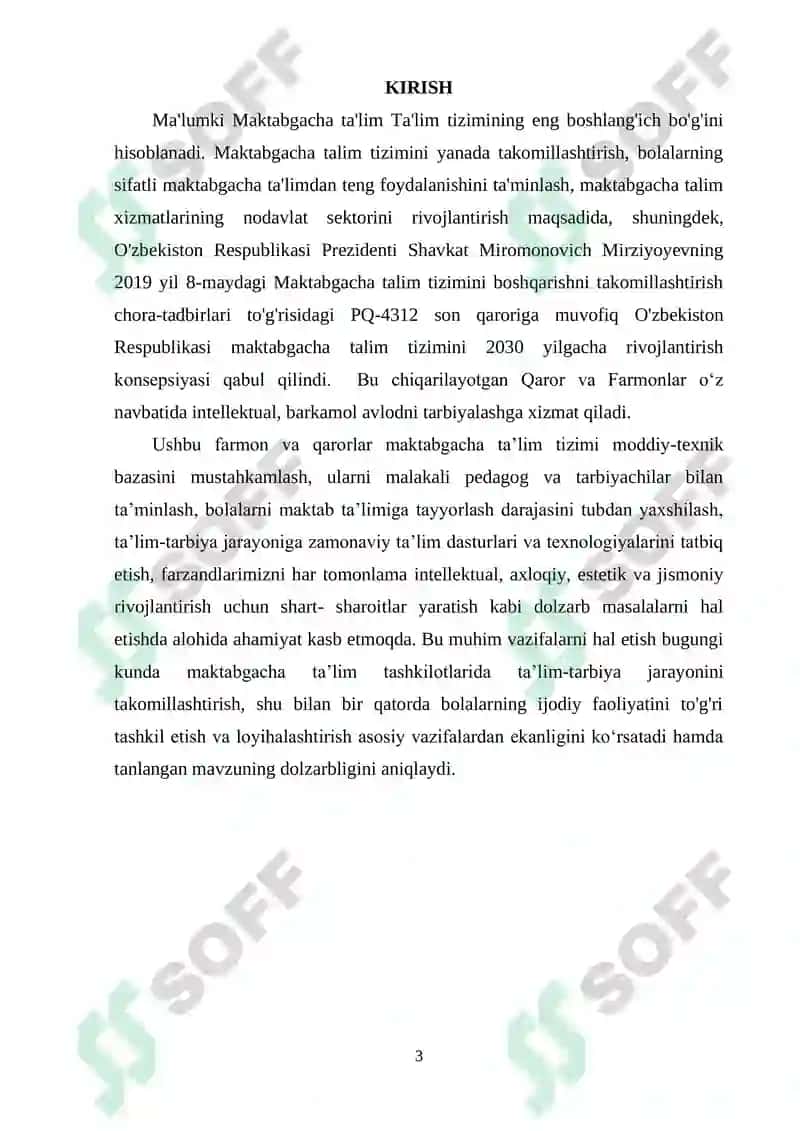 Maktabgacha ta'limda bolalarning ijodiy faoliyatini tashkil qilish 3