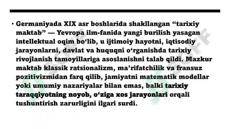 Germaniyadagi tarixiy maktab g’oyalari 3