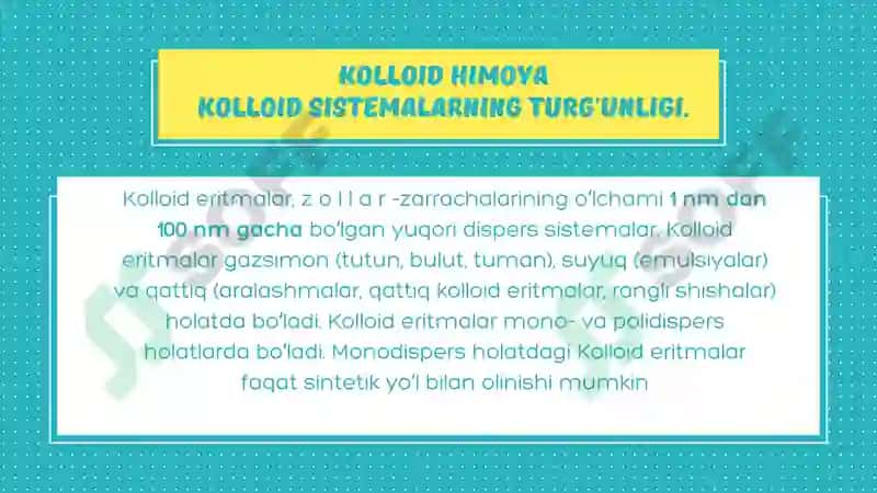 Kolloid Kimyo 3
