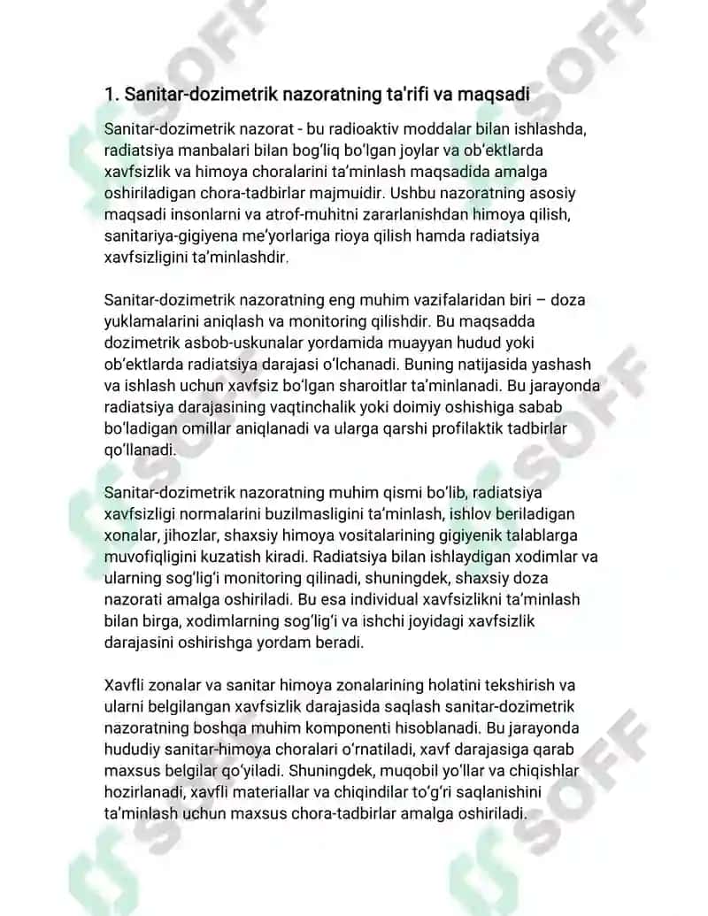 SANITAR-DOZIMETRIK NAZORAT 3