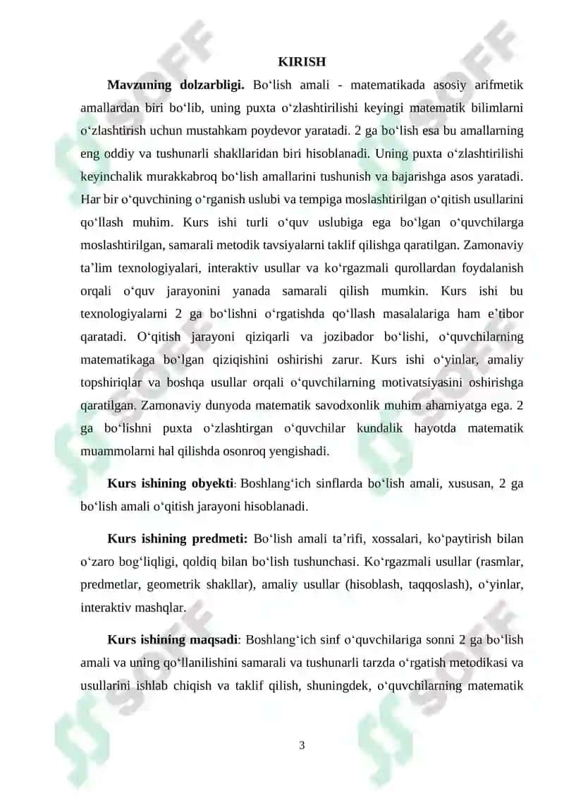"SONNI 2 GA BO‘LISHNI O‘RGATISH METODIKASI" 3
