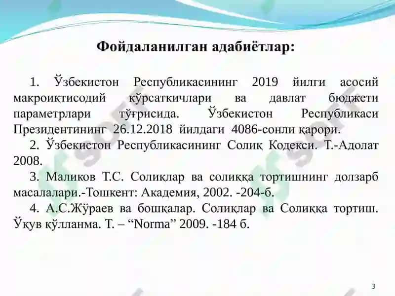 Ўзбeкистoндa кoрxoнaлaр фaoлиятини сoлиққa тoртиш 3