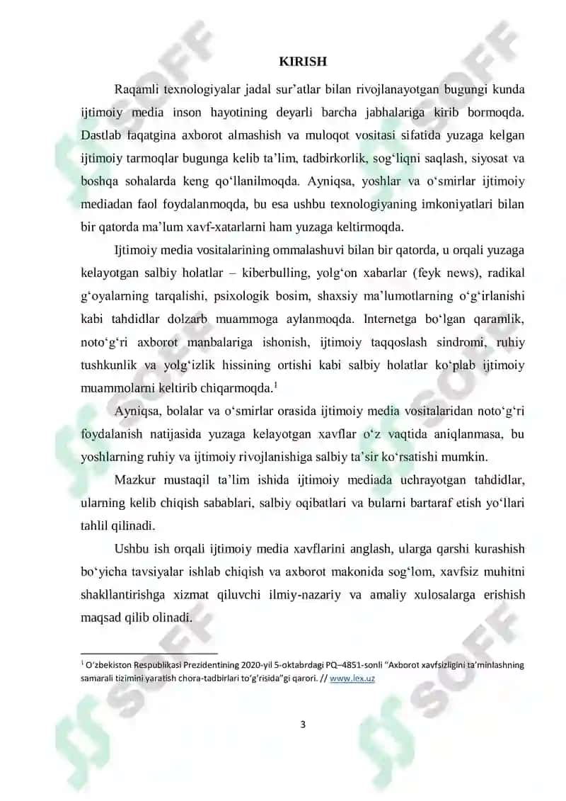 Ijtimoiy mediada taxdid va xavf-xatarlar 3