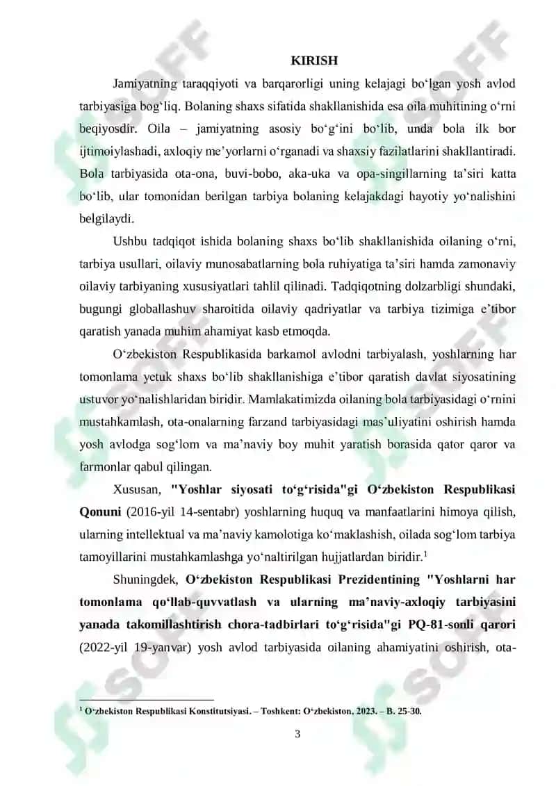 Bolaning shaxs bo‘lib shakllanishida oila ahamiyati 3