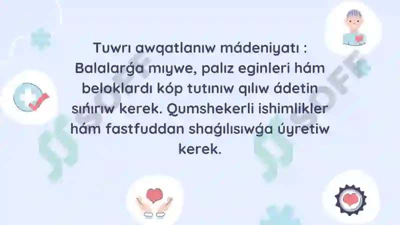 Salamat turmıs tárizi 3