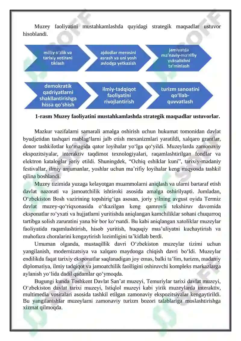 O‘zbekiston mustaqilligi davrida muzeylar va muzey tarmog'ining rivojlanish muammolari 3