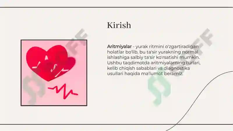 Aritmiyalar turlari kelib chiqish sabablari va diagnostika 3
